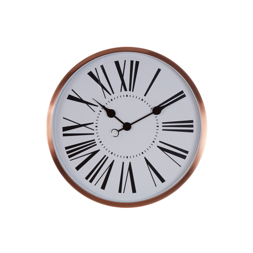 Premier Housewares Baillie Rose Gold Wall Clock