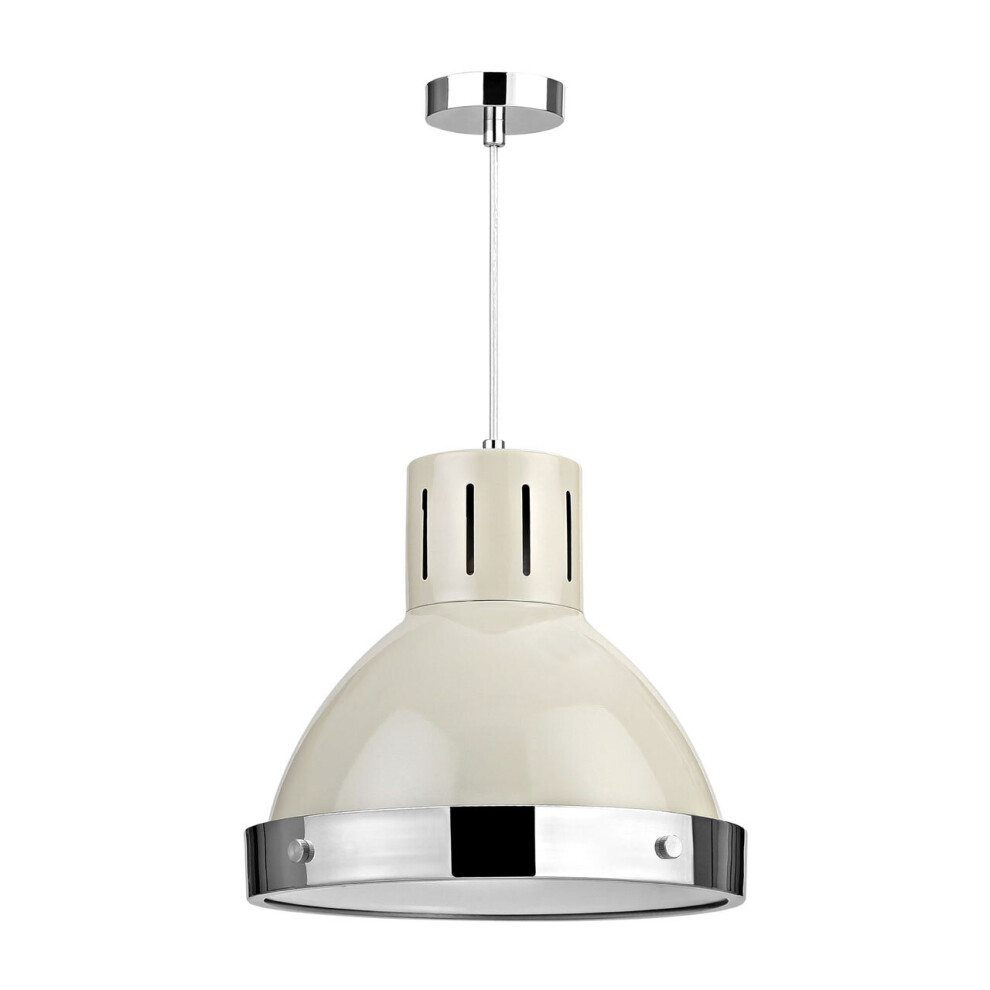 Premier Housewares Vermont Clay Colour Bell Shaped Pendant Light