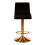 Premier Housewares Elegant Design Black Acrylic Bar Stool, Comfort And Stable Counter Stool, Height Adjustable Bar Stool 1