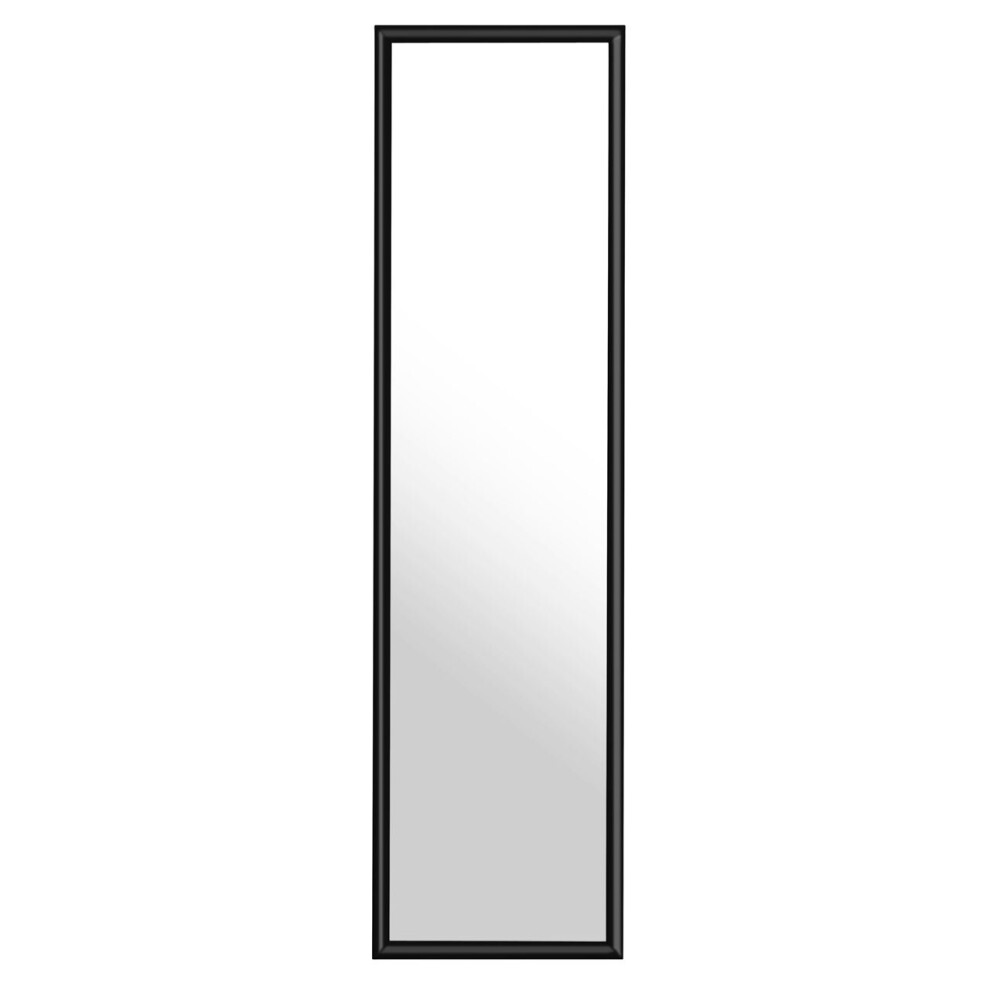 Premier Housewares Black Plastic Frame Over Door Mirror