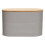 Premier Housewares Stylish Design Grey Bread Bin, Durable Bread Bin For Dining Table, Natural Bamboo Lid Bread Container 1