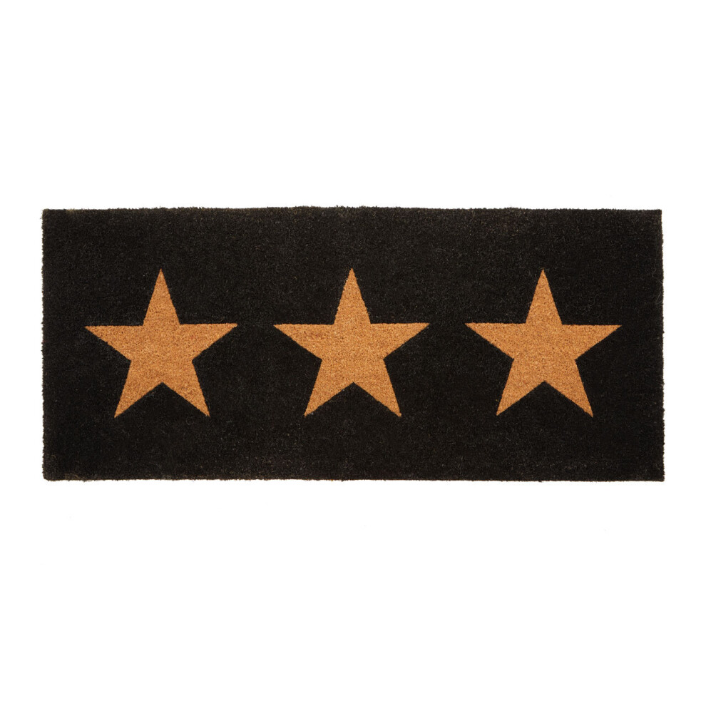 Premier Housewares Three Natural Stars Doormat