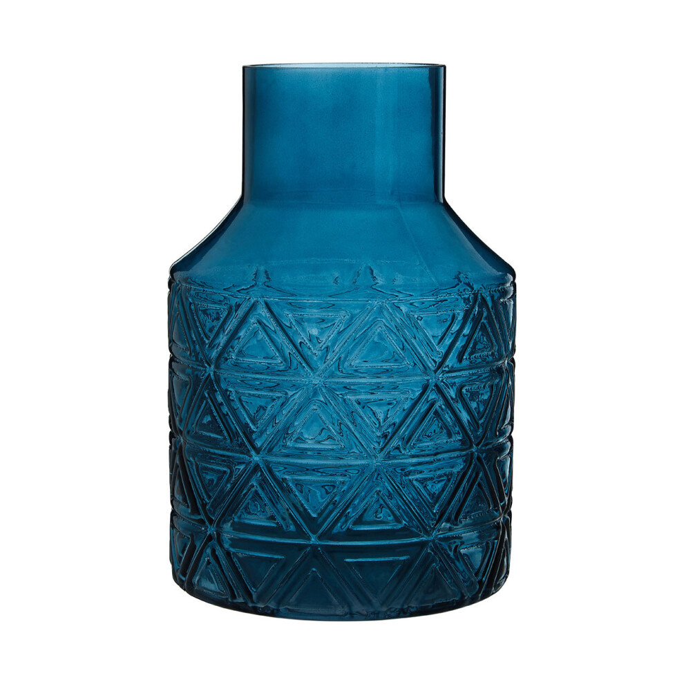 Premier Housewares Complements Dakota Blue Glass Vase