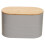 Premier Housewares Stylish Design Grey Bread Bin, Durable Bread Bin For Dining Table, Natural Bamboo Lid Bread Container 2