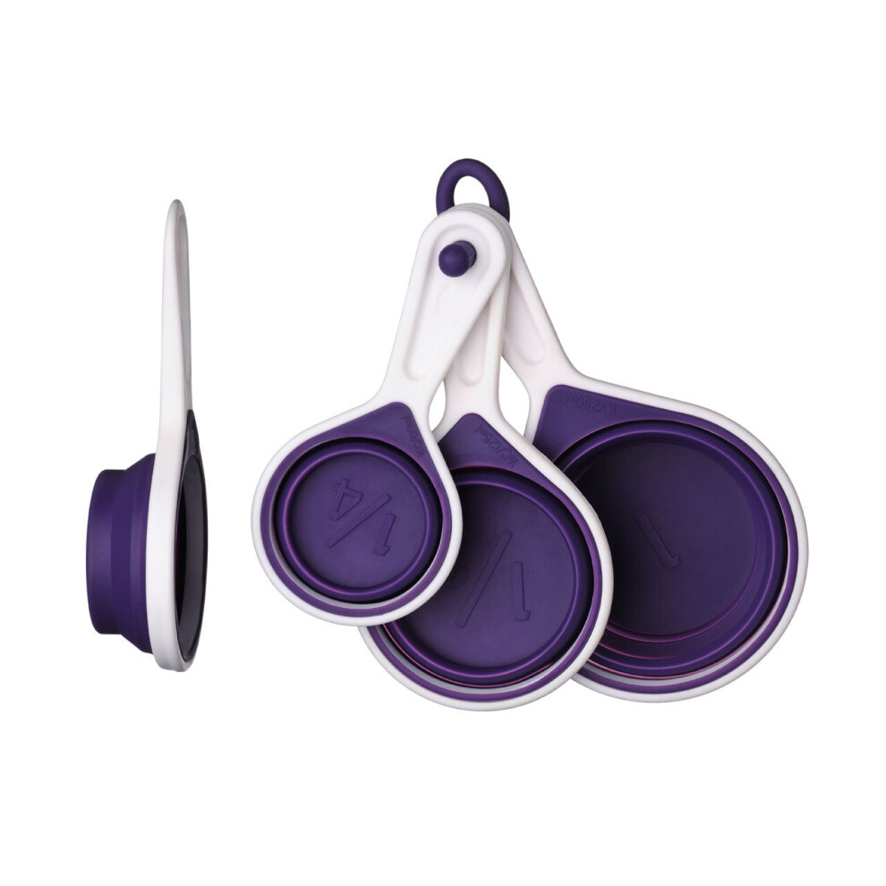 Premier Housewares Zing Purple Silicone Measuring Cups