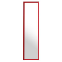 Premier Housewares Red Plastic Frame Over Door Mirror