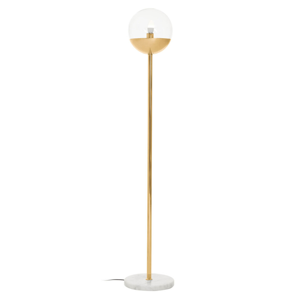 Premier Housewares Revive Finish Metal Floor Lamp Gold