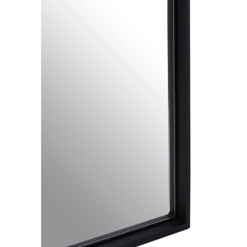 Premier Housewares Contemporary Black Small Square Wall Mirror, Reflective Wall Mirror, Versatile Antique Mirror for home 2