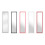 Premier Housewares Premier Housewares White Plastic Frame Over Door Mirror 2