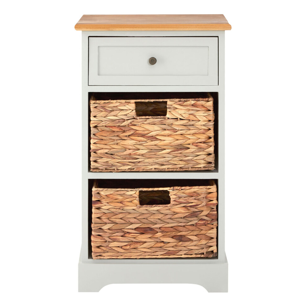 Premier Housewares Vermont One Drawer Two Baskets Cabinet