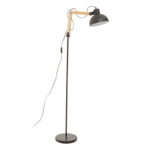 Highly Manoeuvrable Black Floor Lamp, Sturdy Design Bedroom Floor Lamp, Contemporary Sleek Modern Lamp