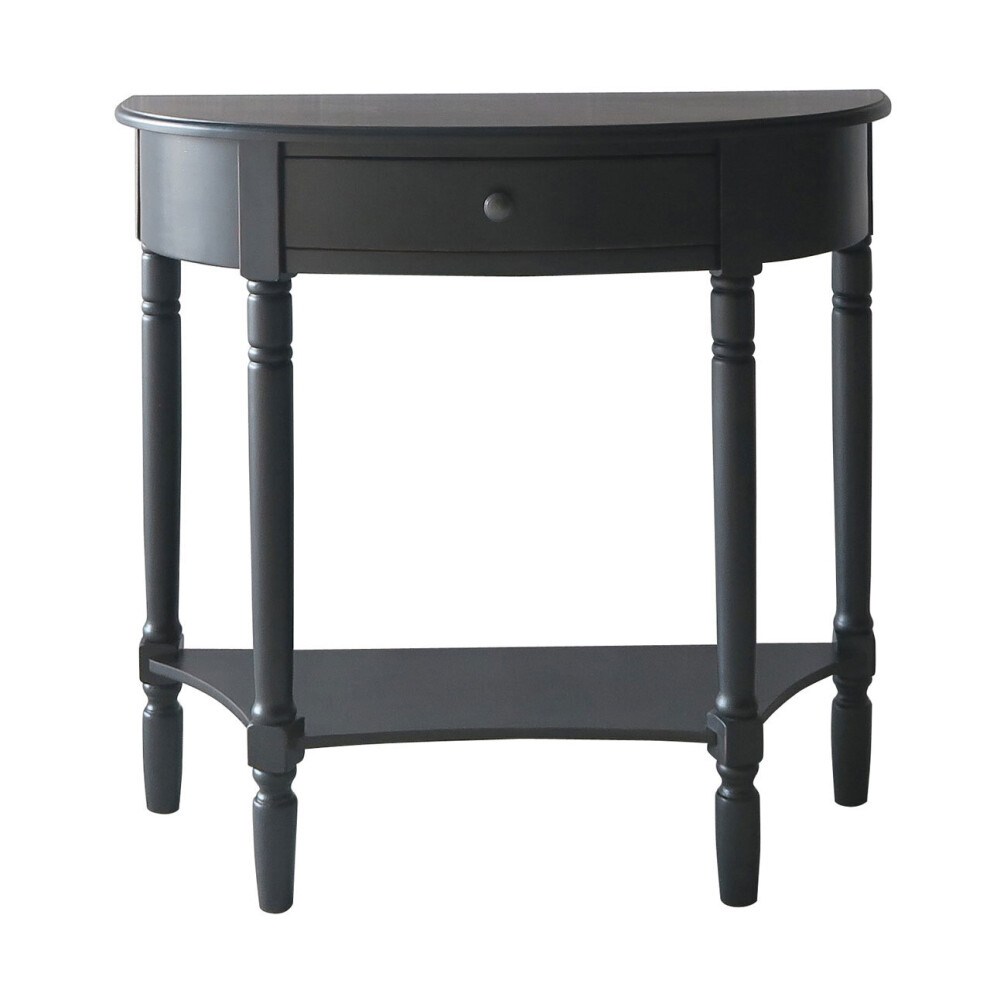 Premier Housewares Heritage 1 Drawer Console Table Black