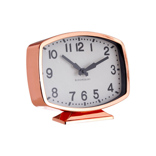 Premier Housewares Premier Housewares Baillie Rose Gold Finish Table Clock 1