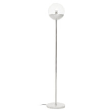 Minimalist Chrome Finish Metal Floor Lamp, Sturdy And Stable Bedroom Lamp, Versatile Tall Livingroom Lamp