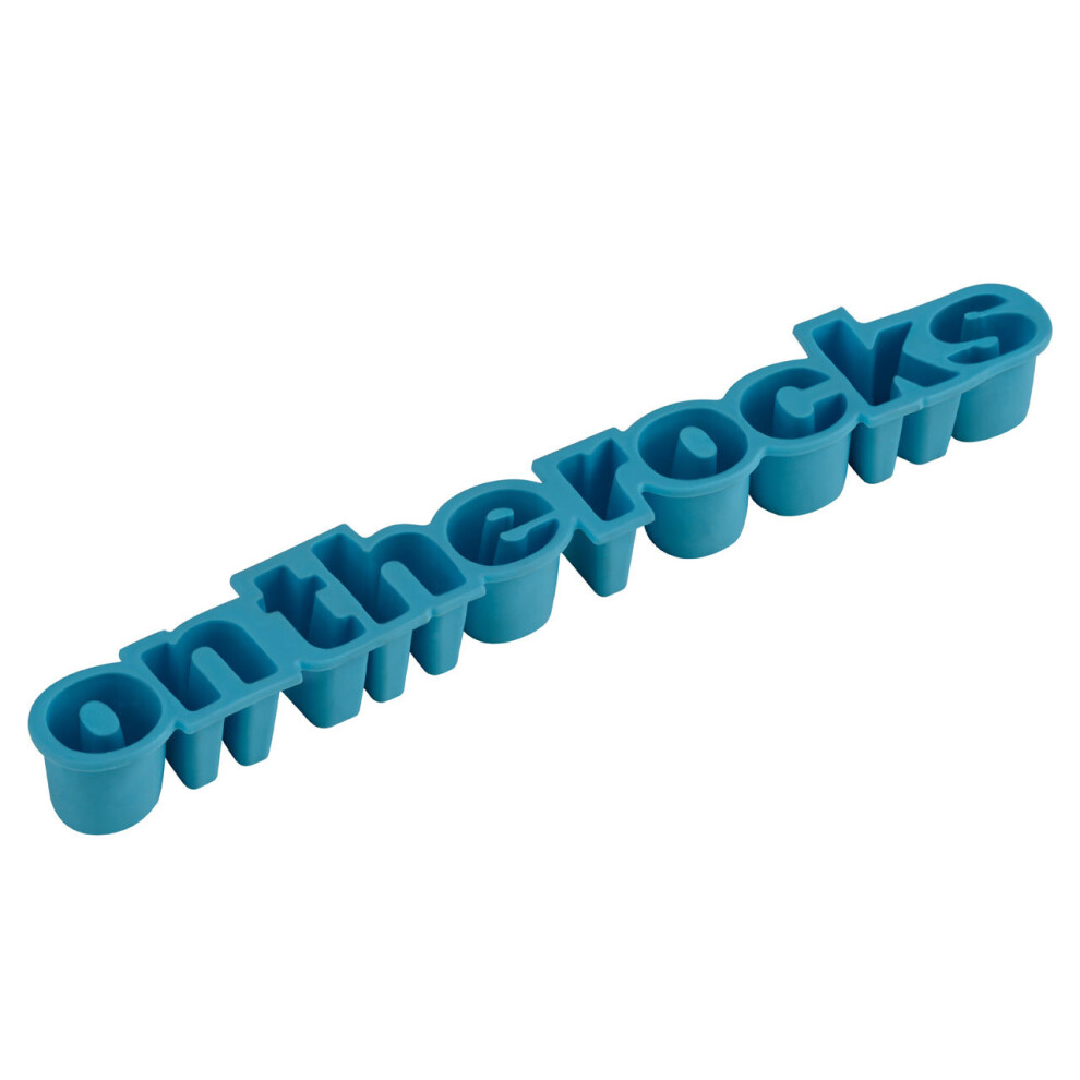 On The Rocks Ice Cube Tray, Unique Ice Cube Tray, Thermoplastic Rubber Ice Freezing Tray, Letters Ice Tray