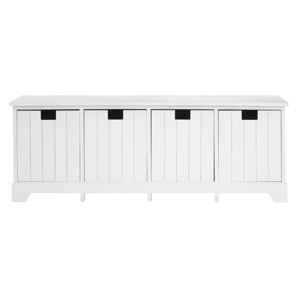 Premier Housewares New England White Drawer Bench