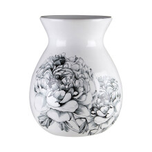 Premier Housewares White and Black Bloom