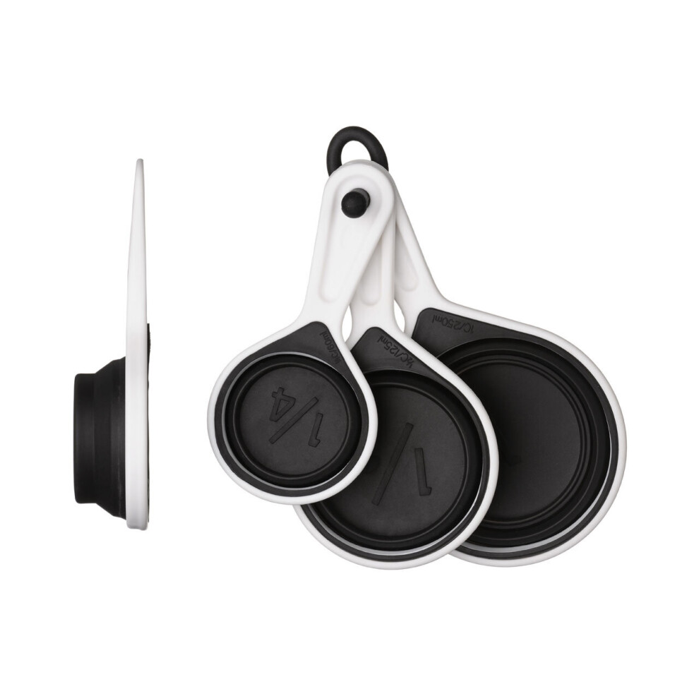 Premier Housewares Zing Black Silicone Measuring Cups - Set of 4