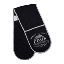 Stylish Home Double Oven Glove, Dual Hand Design Of Oven Gloves, Heat Resistant Double Oven Mitts