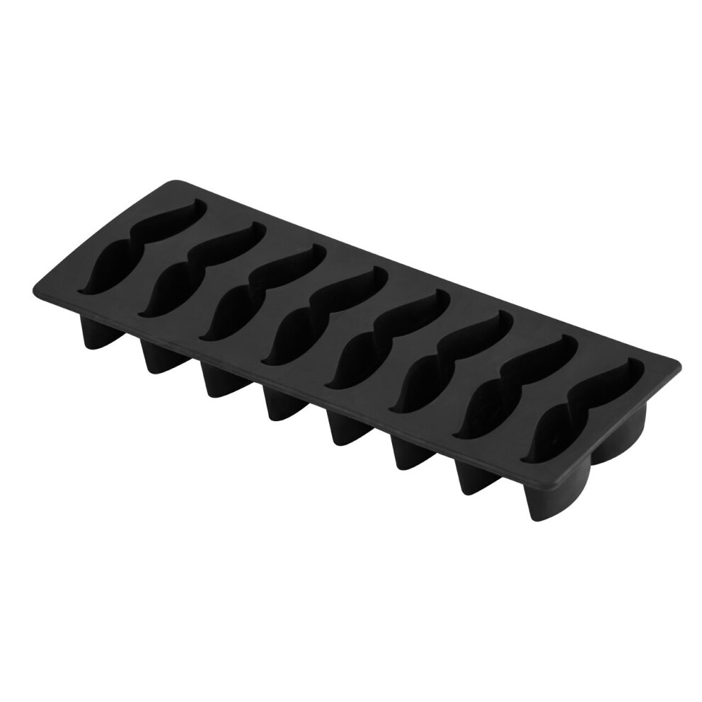 Premier Housewares Moustaches Design Ice Cube Tray, Unique Ice Cube Tray, Thermoplastic Rubber Ice Freezing Tray