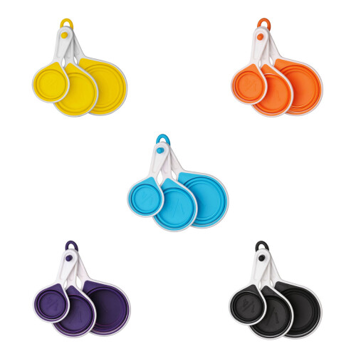 Premier Housewares Premier Housewares Zing Orange Silicone Measuring Cups 1