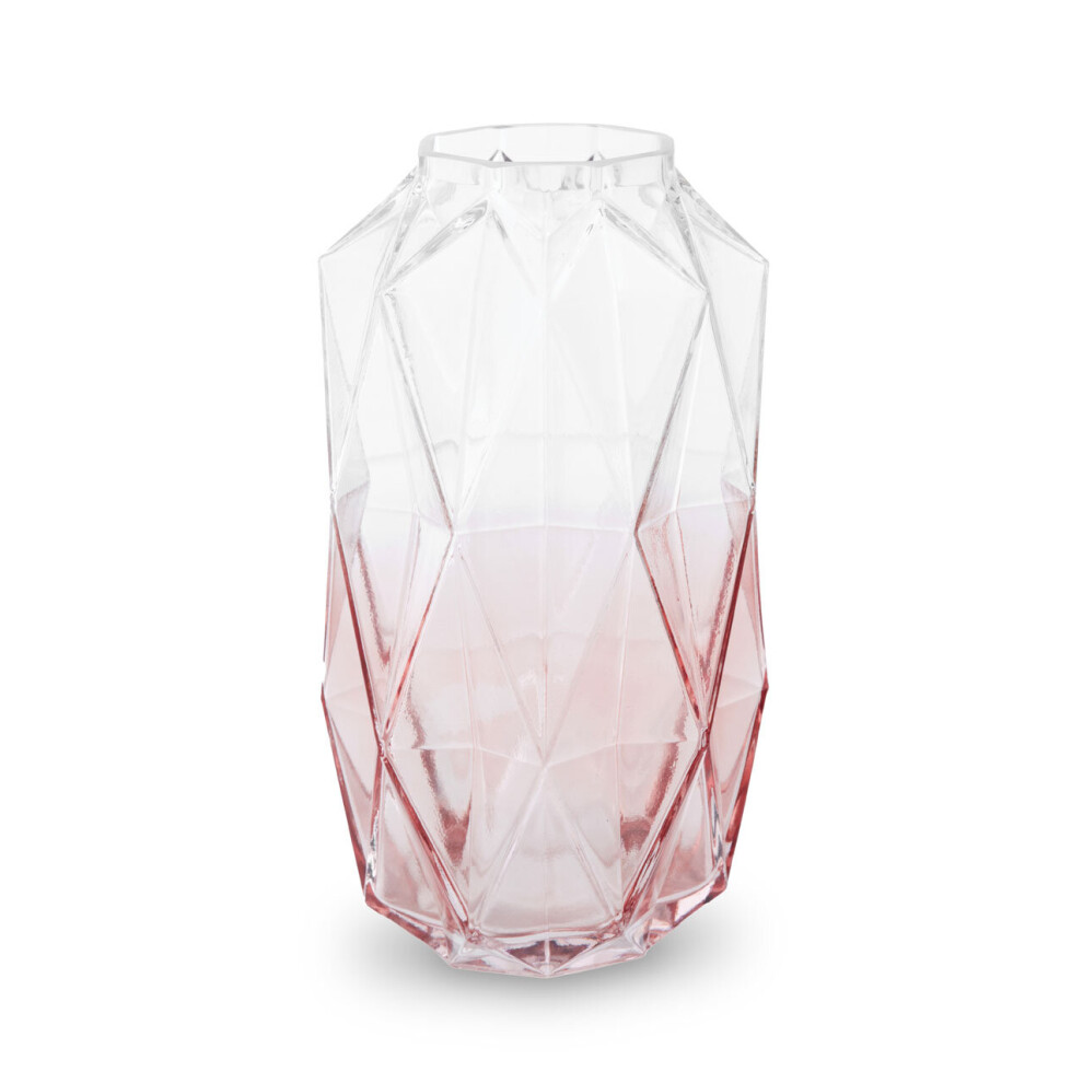Premier Housewares Brice Large Glass Vase Pink