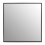 Premier Housewares Contemporary Black Small Square Wall Mirror, Reflective Wall Mirror, Versatile Antique Mirror for home 1