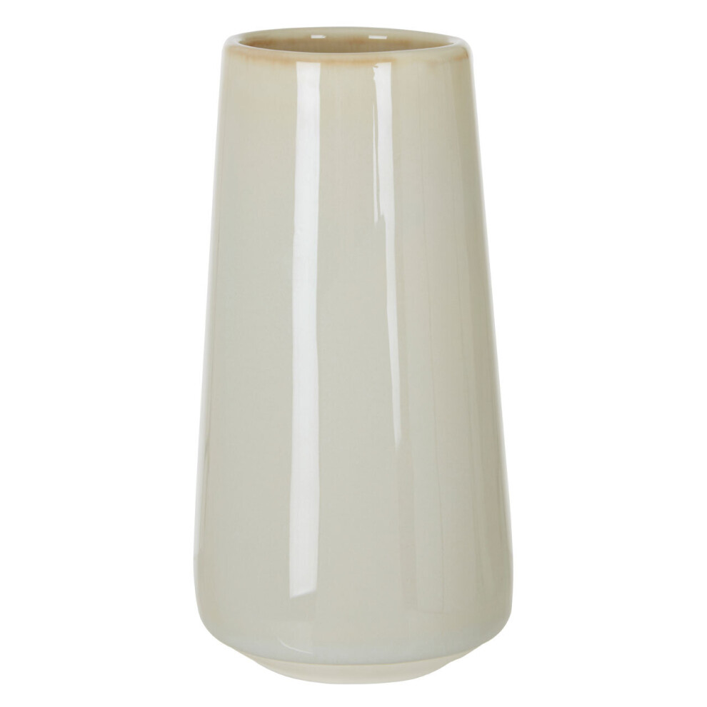 Premier Housewares Stone-Colored Glazed Porcelain Bud Vase,Tapered Mini Flower Vase For Table Décor,Decorative Flower Pot