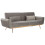 Premier Housewares Premier Housewares Hatton Grey Velvet Sofa Bed 2
