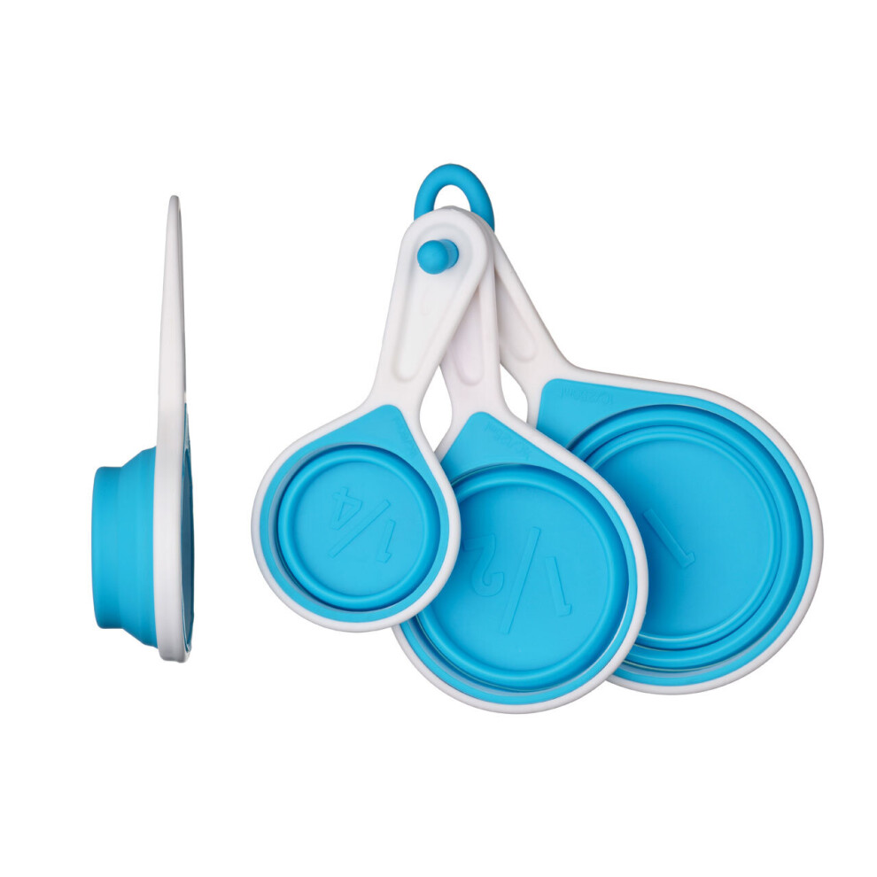 Premier Housewares Zing Silicone Measuring Cups - Set Of 4 Blue