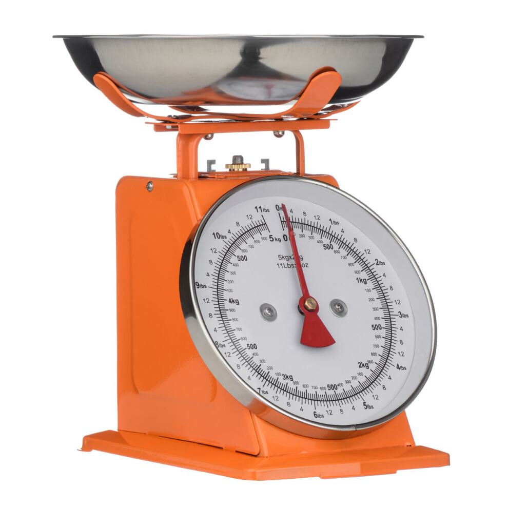 Premier Housewares Orange Standing Kitchen Scale - 5kg
