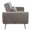Premier Housewares Premier Housewares Hatton Grey Velvet Sofa Bed 3