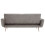 Premier Housewares Premier Housewares Hatton Grey Velvet Sofa Bed 4