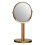 Premier Housewares Premier Housewares Cassini Gold Finish Iron Table Mirror 2