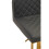 Premier Housewares Premier Housewares Baina Dark Grey And Gold Square Base Bar Stool 5
