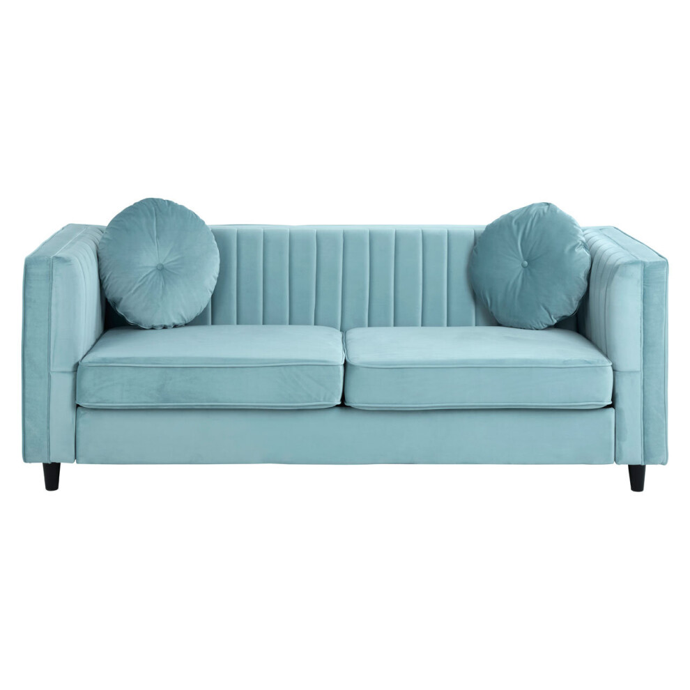 Interiors by Premier Farah 3 Seat Velvet Sofa