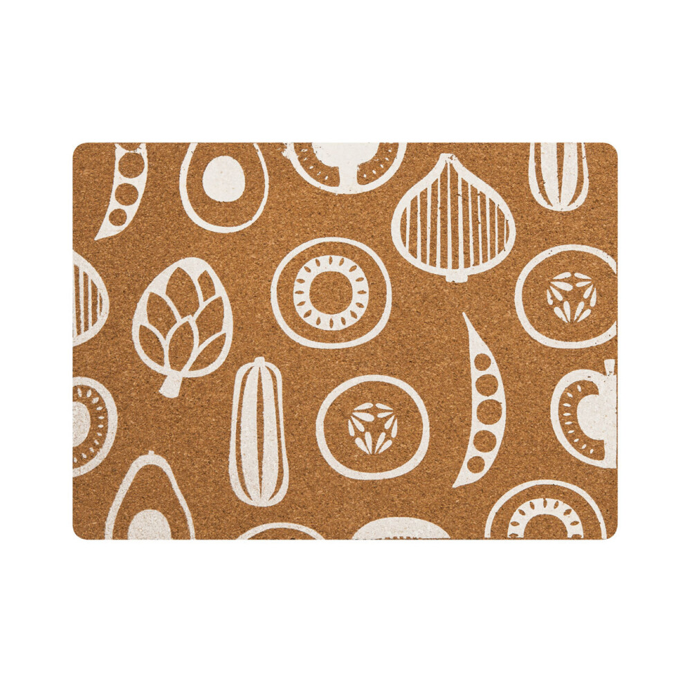 Set Of Four Besa Cork Rectangular Placemats