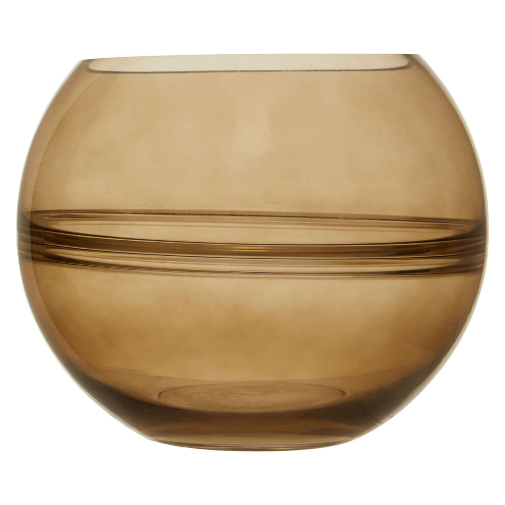 Elegant Design Glass Round Vase, Durable Glass Vase, Easy To Maintain Large Vase For Flowers,