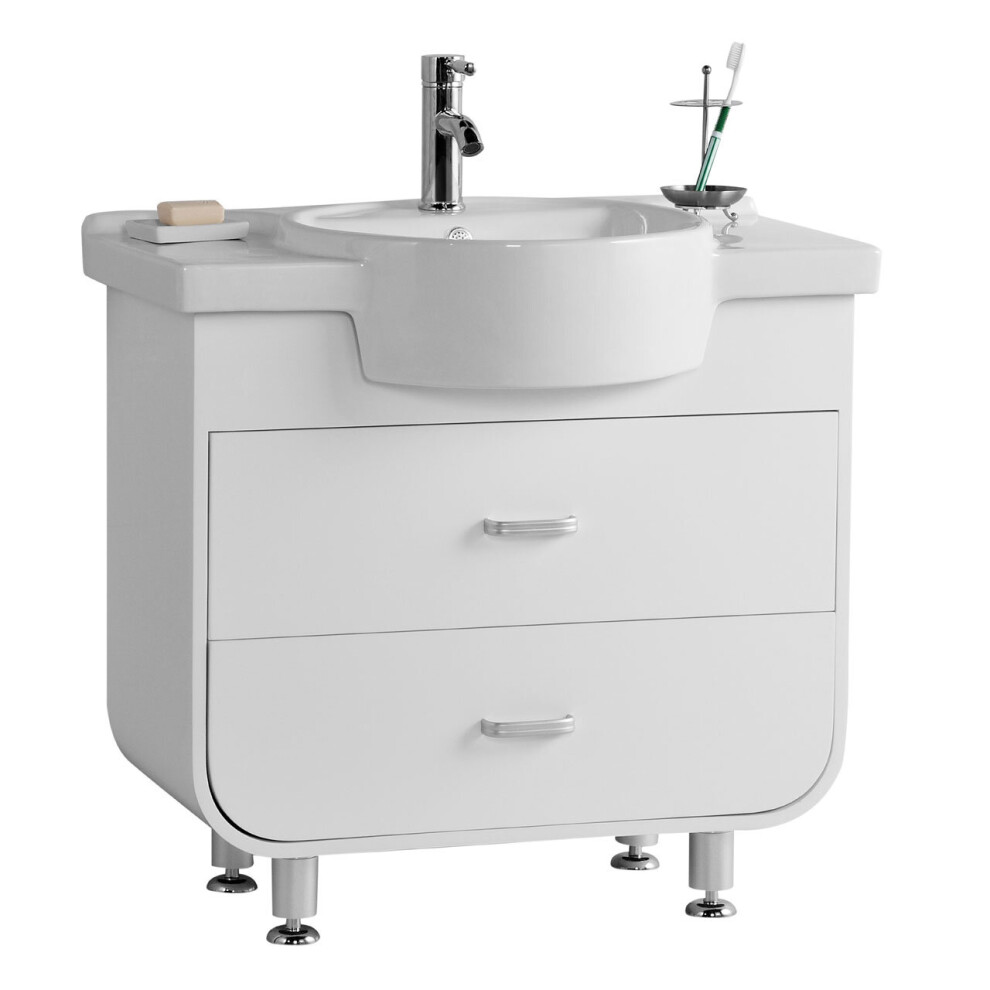 Premier Housewares Ocean Basin And Under Basin Cabinet Set