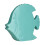 Premier Housewares Premier Housewares Turquoise Ceramic Fish 2