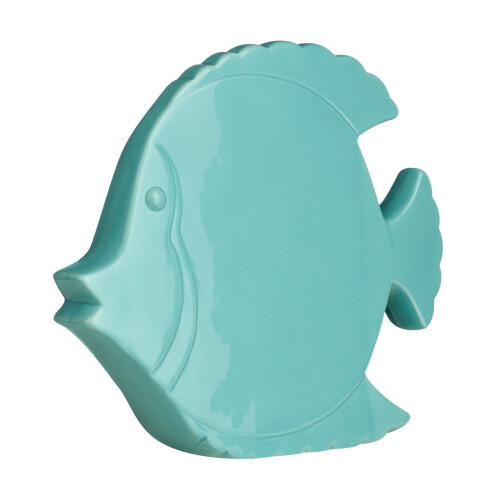 Premier Housewares Premier Housewares Turquoise Ceramic Fish 1