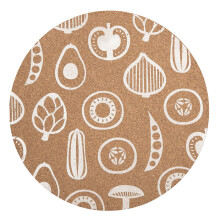 Premier Housewares Besa Cork Round Placemats - Set of 4