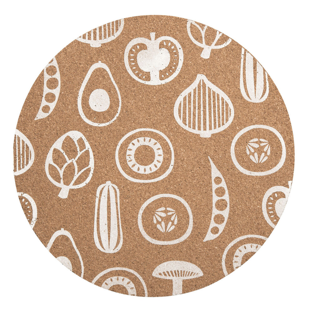 Premier Housewares Besa Cork Round Placemats - Set Of 4