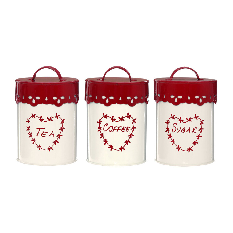 Premier Housewares Anglaise Tea, Coffee & Sugar Canister Set