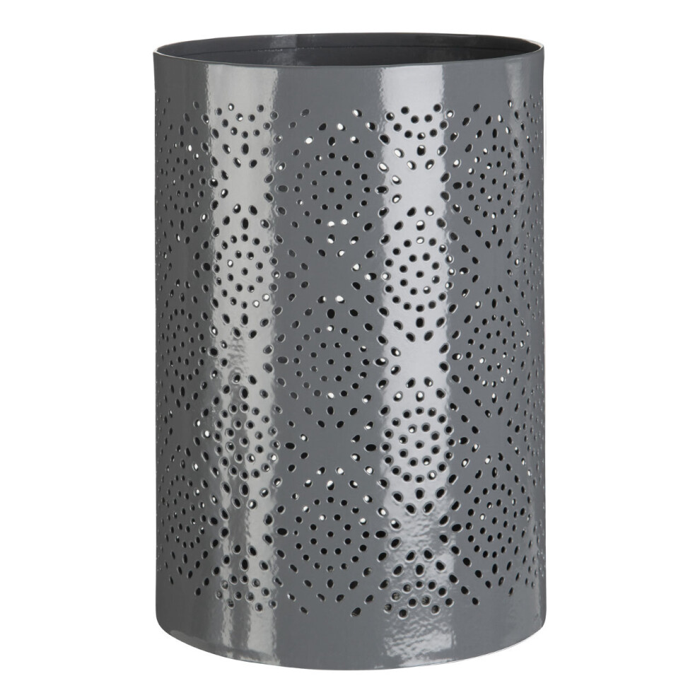 Premier Housewares Complements Grey Finish Large Candle Holder