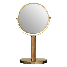 Premier Housewares Cassini Gold Finish Iron Table Mirror