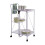 Premier Housewares Premier Housewares White Rectangular Folding Kitchen Trolley 4