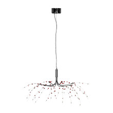 Premier Housewares Red and Clear 8 Light Ceiling Light