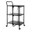 Premier Housewares Premier Housewares Black Rectangular Folding Kitchen Trolley 2