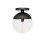 Premier Housewares Premier Housewares Revive Black Metal Ceiling Light 1
